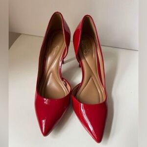Jessica Simpson Patent Red Heels.